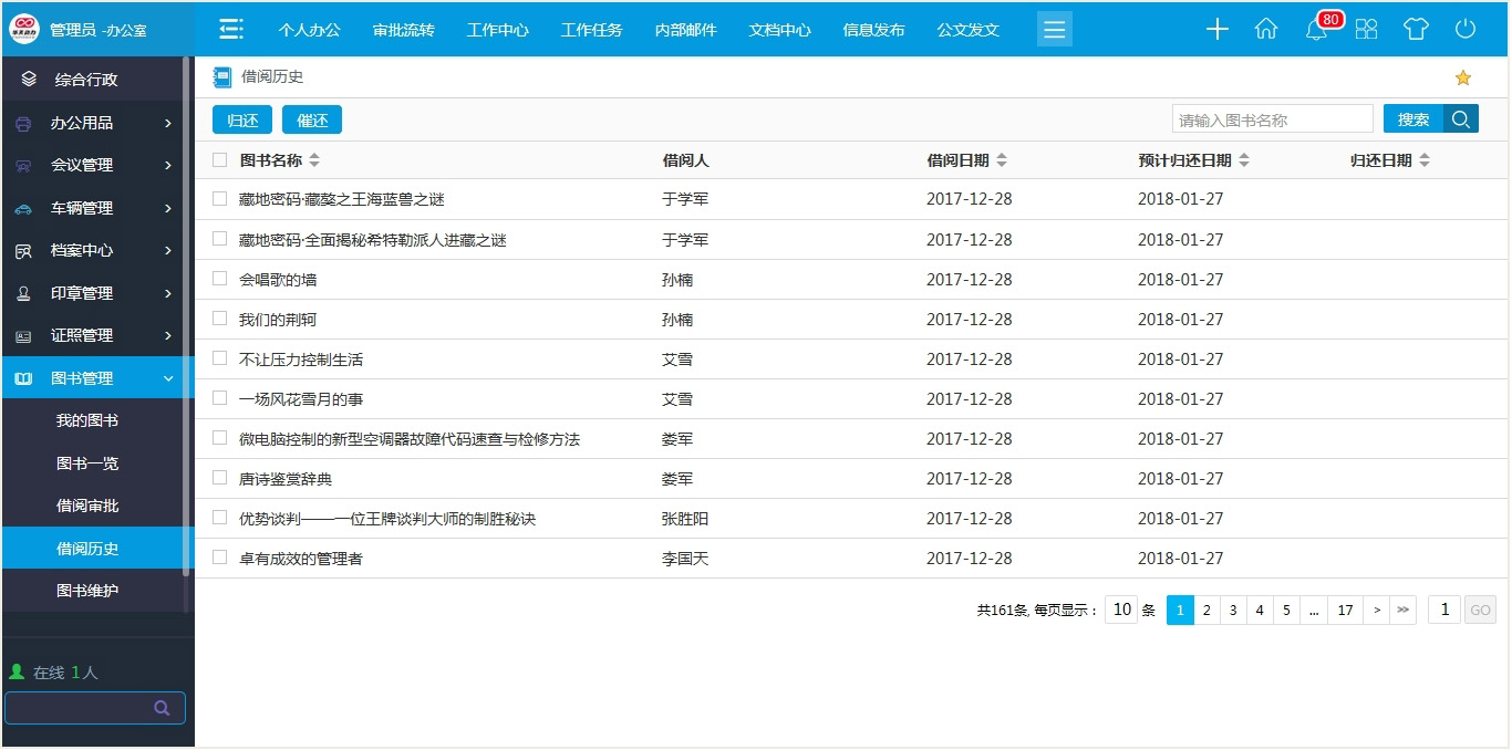 oa辦公系統
